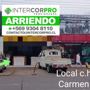 Se arrienda local comercial en Av. Camilo Henríquez entre Carmen y Yungay