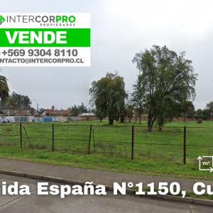 SE VENDE TERRENO EN AVENIDA ESPAÑA ESQUINA CALLE LUIS PASTEUR, CURICÓ